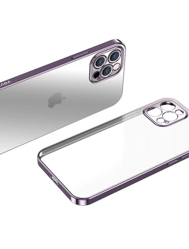 Purple For iPhone 13 12 11 Pro Max Case Thin Matte Ultra Slim Shockproof Clear Cover - iPhone 13