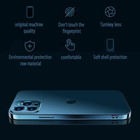 Purple For iPhone 13 12 11 Pro Max Case Thin Matte Ultra Slim Shockproof Clear Cover - iPhone 13