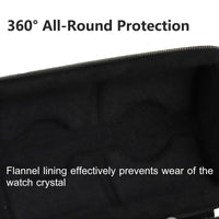 Two Card Portable Watch Organizer Box Storage Case for Watches and Straps