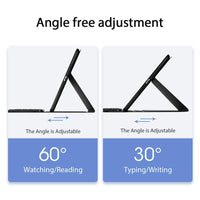 Smart Leather Case With Touchpad For Ipad 10.2 - Black