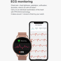 Steel Smart Watch With Colour Screen - Dt4 - Black