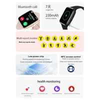 Waterproof Smart Watch With Blood Oxygen Monitoring - Ip68 - Black