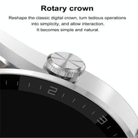 Smart Silicone Watch With Colour Screen - Silver