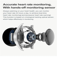 Smart Silicone Watch With Colour Screen - Silver