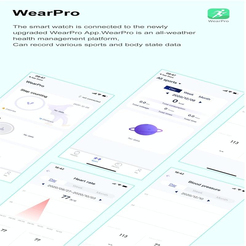 Smart Silicone Watch With Colour Screen - Silver