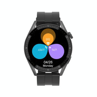 Smart Silicone Watch With Colour Screen - Silver