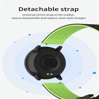 Smart Watch With Call Reminder And Health Monitoring - Green