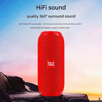 Black Portable Bluetooth Speaker - HiFi 360 Degree Audio Wireless Mini Speaker, Support Hands-free Calling