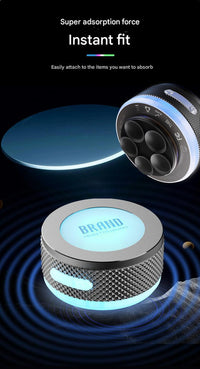 Blue Bone Conduction Vibration Bluetooth Speaker - TWS Stereo, LED, Surface Sound